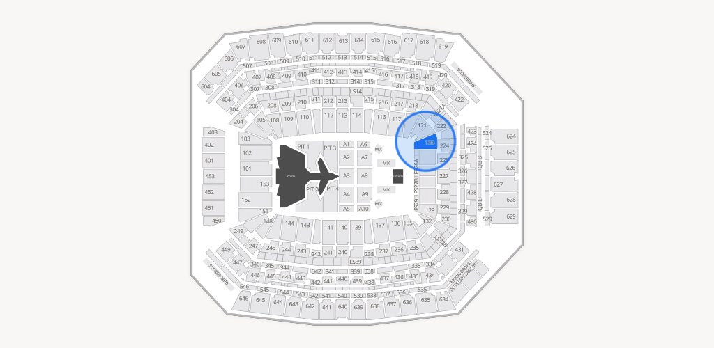 Lucas Oil Stadium Seating Chart