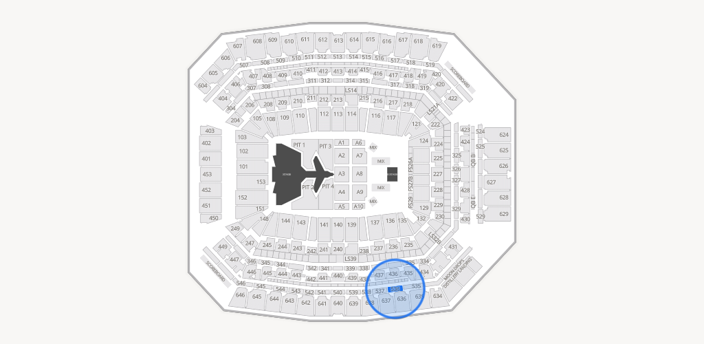 Lucas Oil Stadium Seating Chart