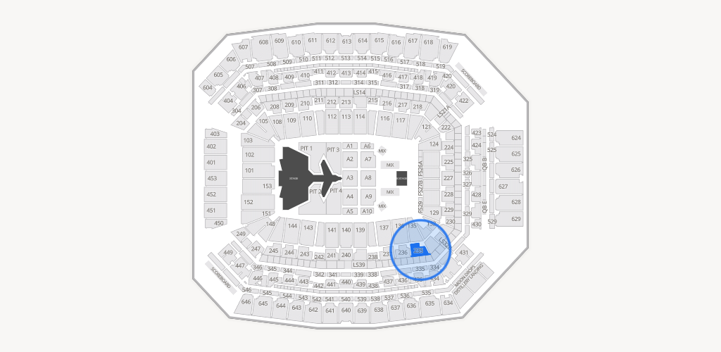 Lucas Oil Stadium Seating Chart