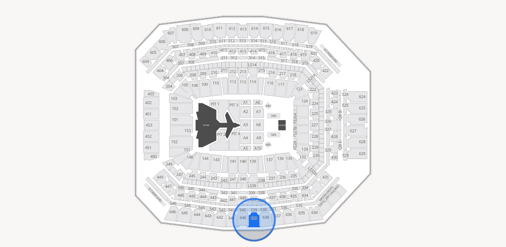 Lucas Oil Stadium Seating Chart