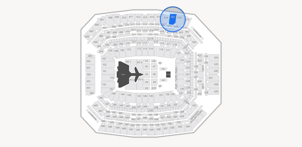 Lucas Oil Stadium Seating Chart