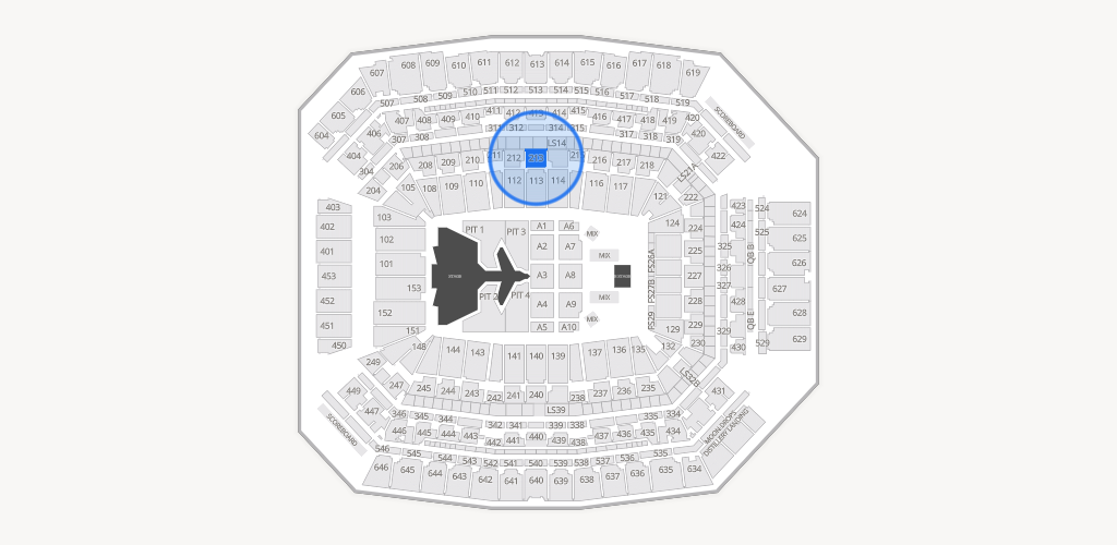 Lucas Oil Stadium Seating Chart