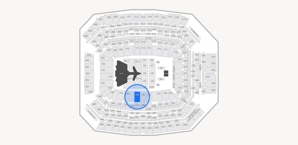 Lucas Oil Stadium Seating Chart