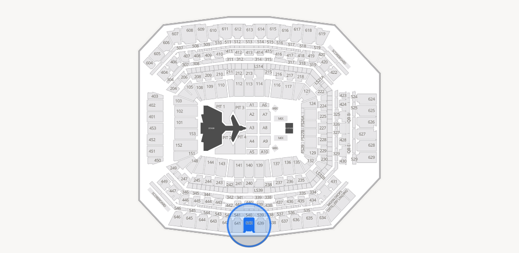 Lucas Oil Stadium Seating Chart