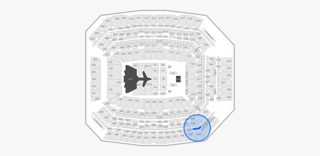 Lucas Oil Stadium Seating Chart