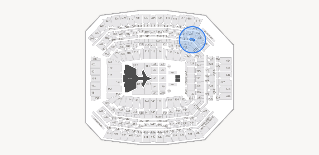 Lucas Oil Stadium Seating Chart