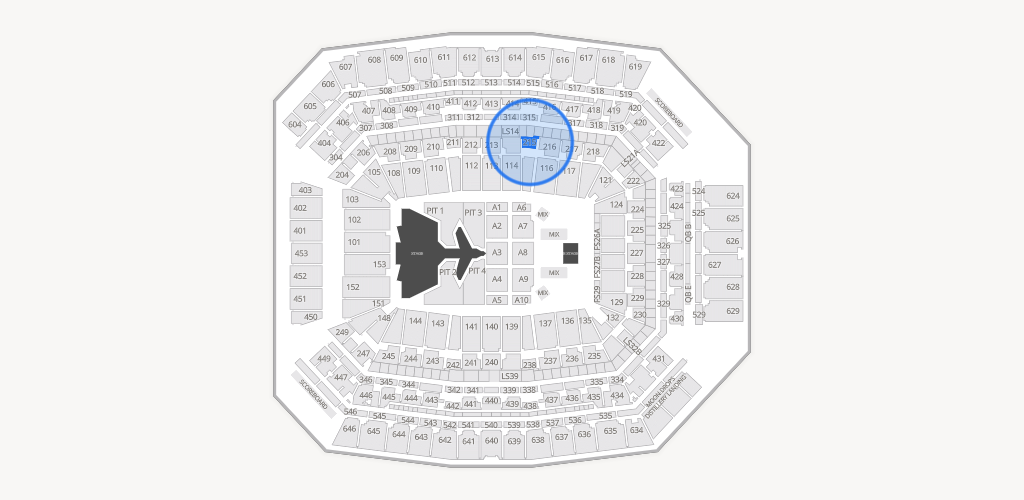 Lucas Oil Stadium Seating Chart