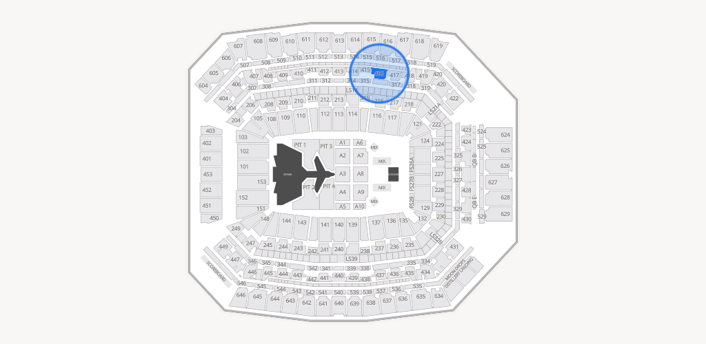 Lucas Oil Stadium Seating Chart
