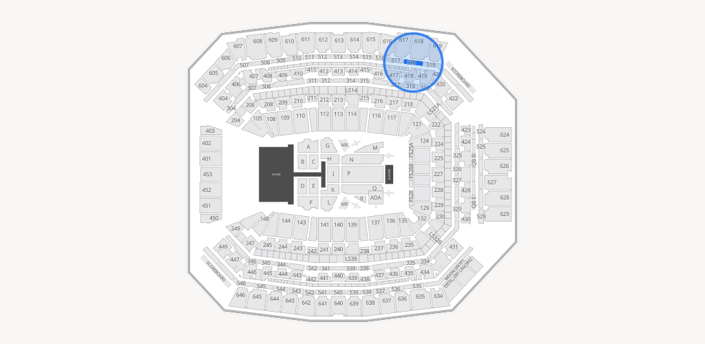 Lucas Oil Stadium Seating Chart