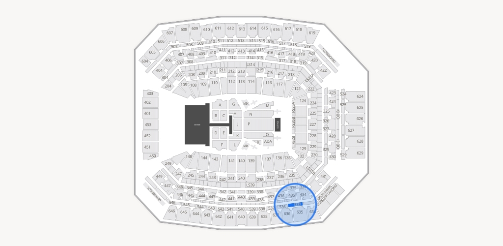 Lucas Oil Stadium Seating Chart