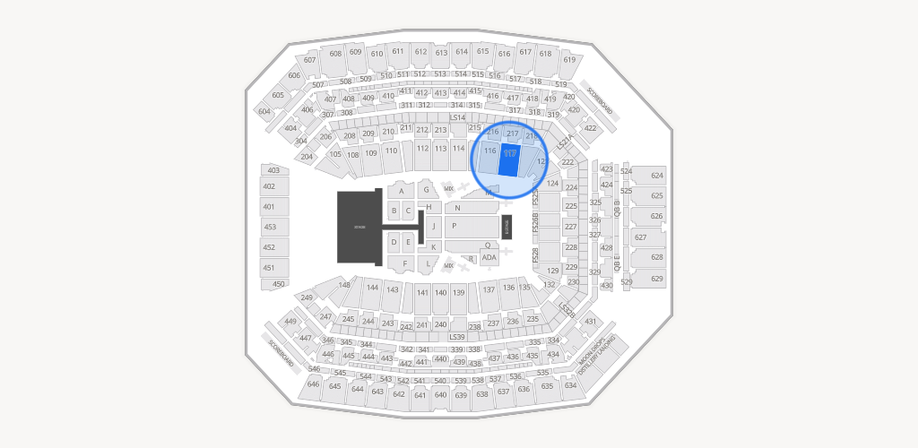 Lucas Oil Stadium Seating Chart
