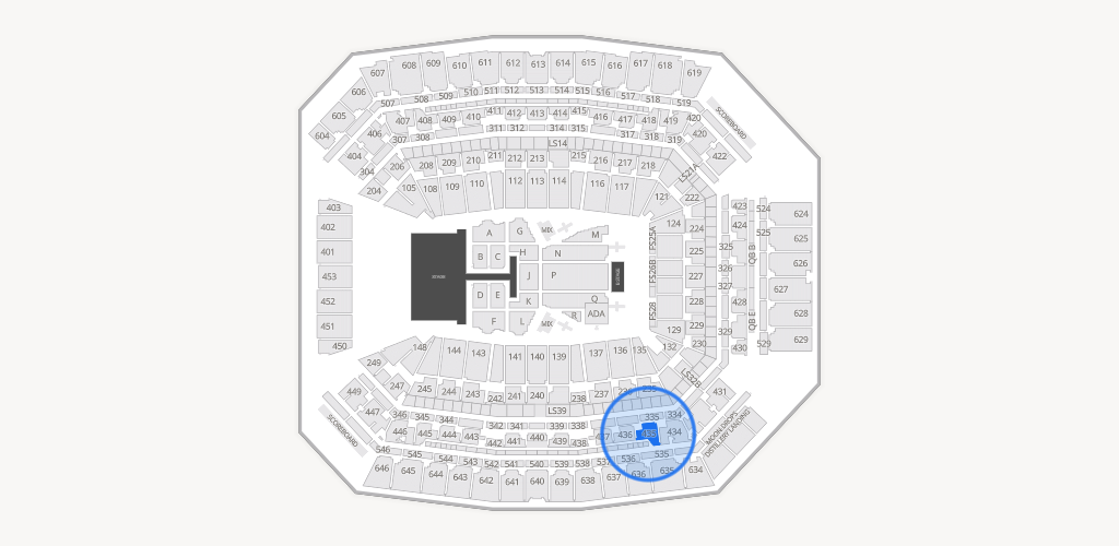 Lucas Oil Stadium Seating Chart