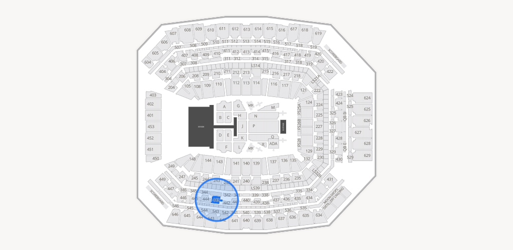 Lucas Oil Stadium Seating Chart