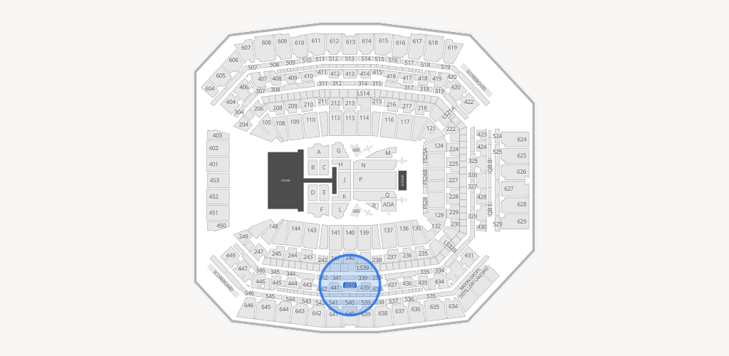Lucas Oil Stadium Seating Chart