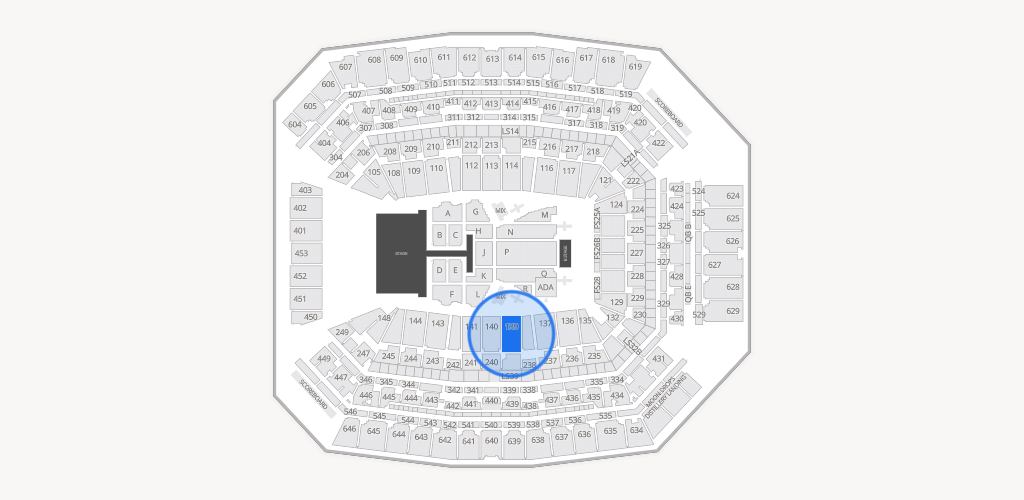 Lucas Oil Stadium Seating Chart
