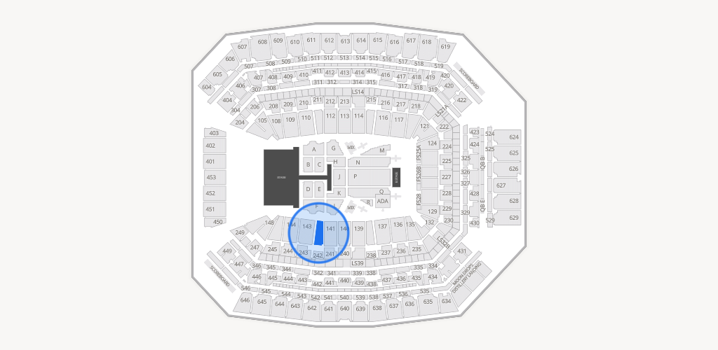 Lucas Oil Stadium Seating Chart