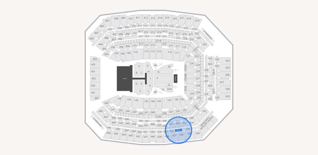Lucas Oil Stadium Seating Chart