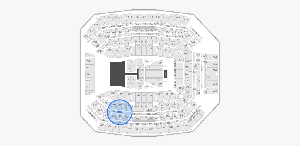 Lucas Oil Stadium Seating Chart