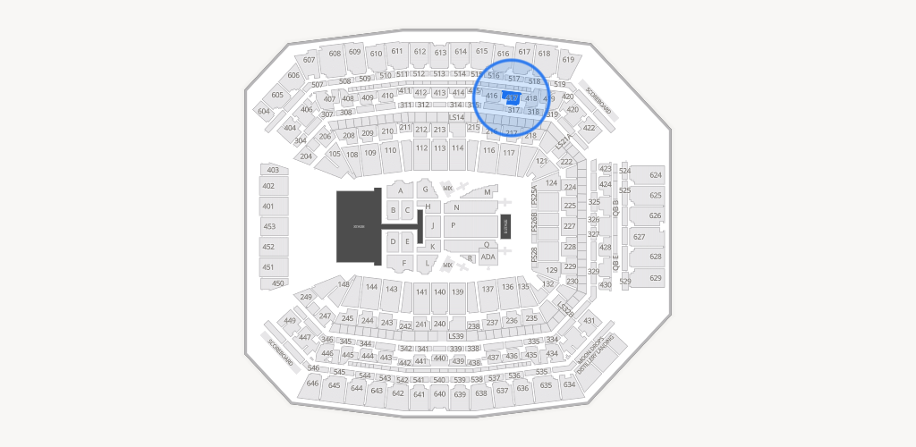 Lucas Oil Stadium Seating Chart