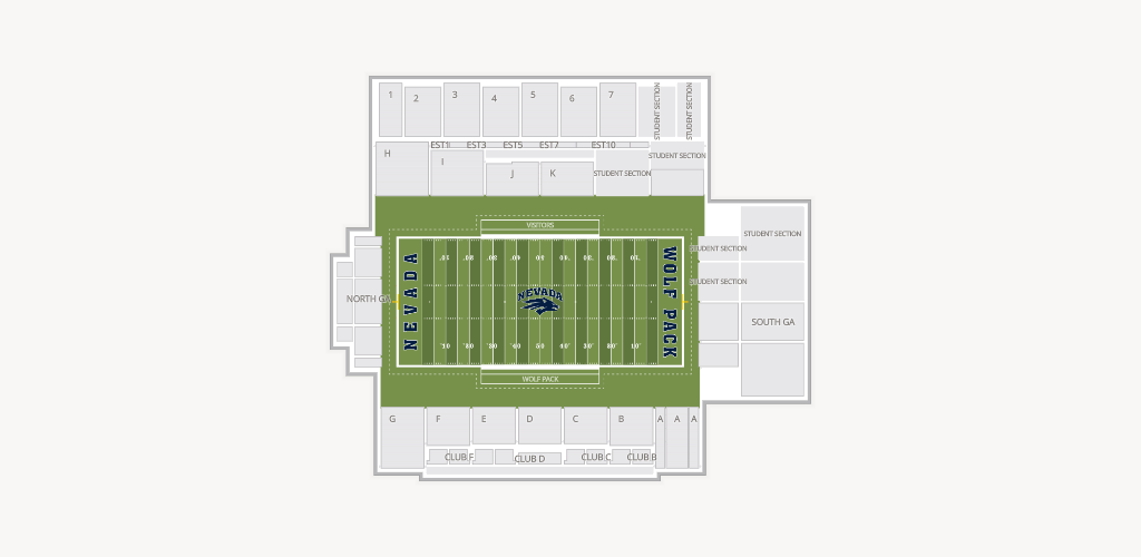 Mackay Stadium Seating Chart