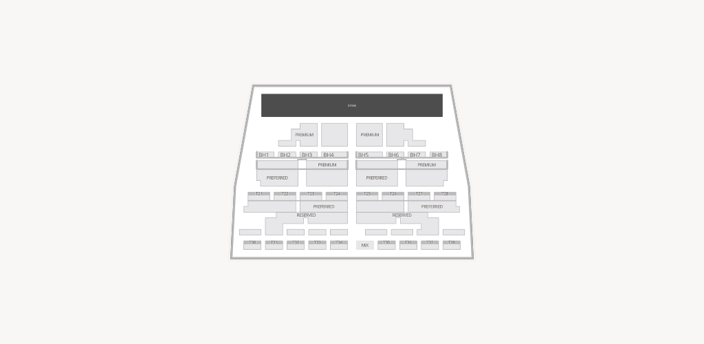 Mat Franco Theatre at The LINQ Seating Chart