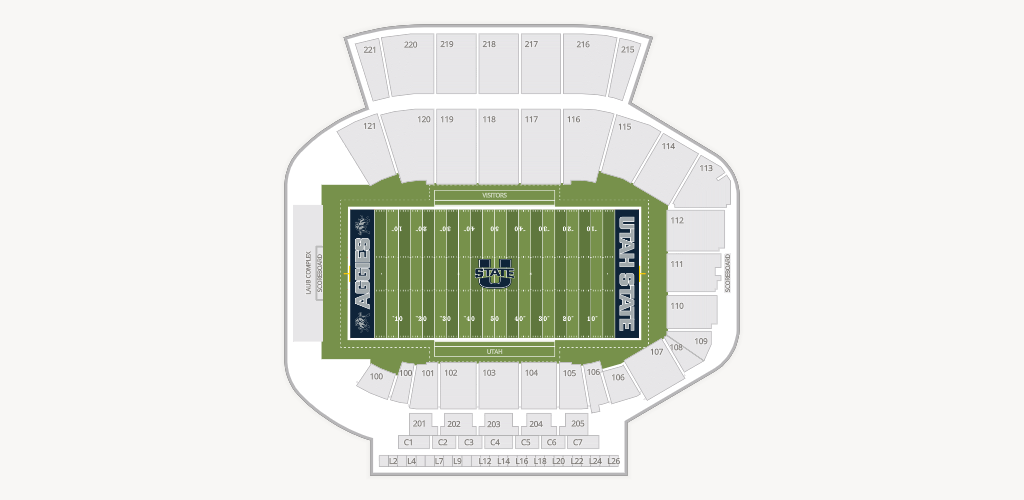 Maverik Stadium Seating Chart