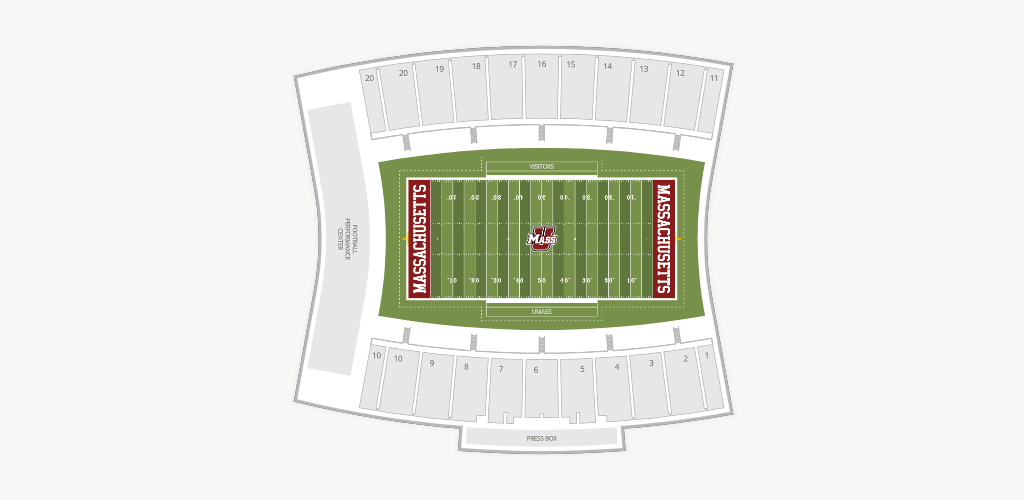 McGuirk Alumni Stadium Seating Chart