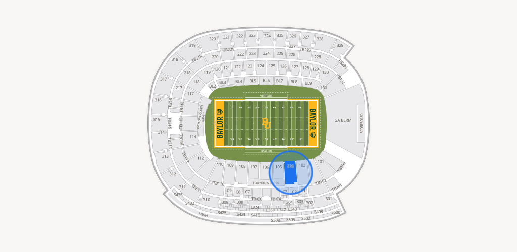McLane Stadium Seating Chart