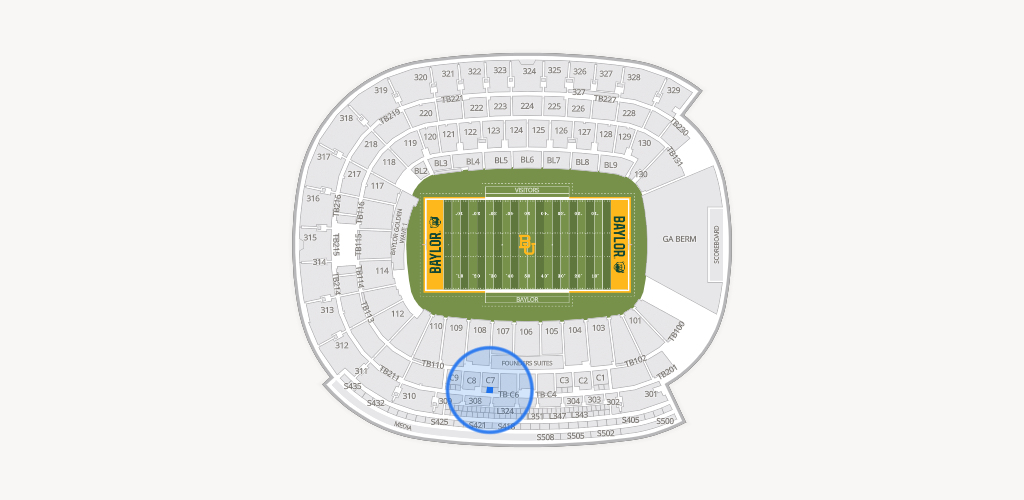 McLane Stadium Seating Chart