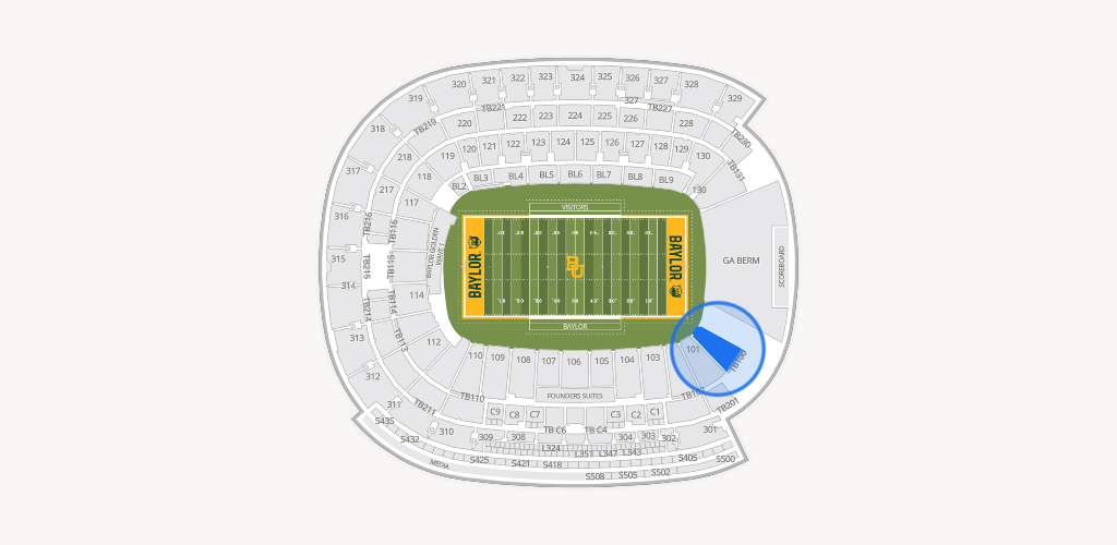 McLane Stadium Seating Chart
