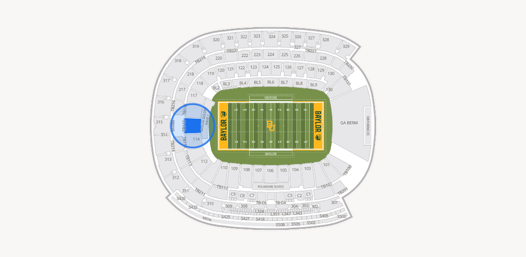 McLane Stadium Seating Chart