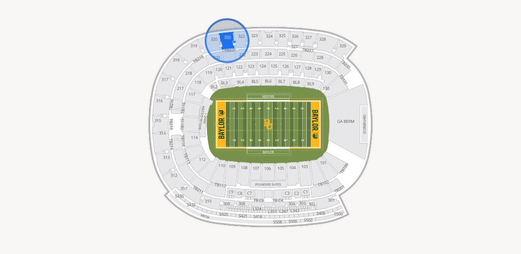 McLane Stadium Seating Chart