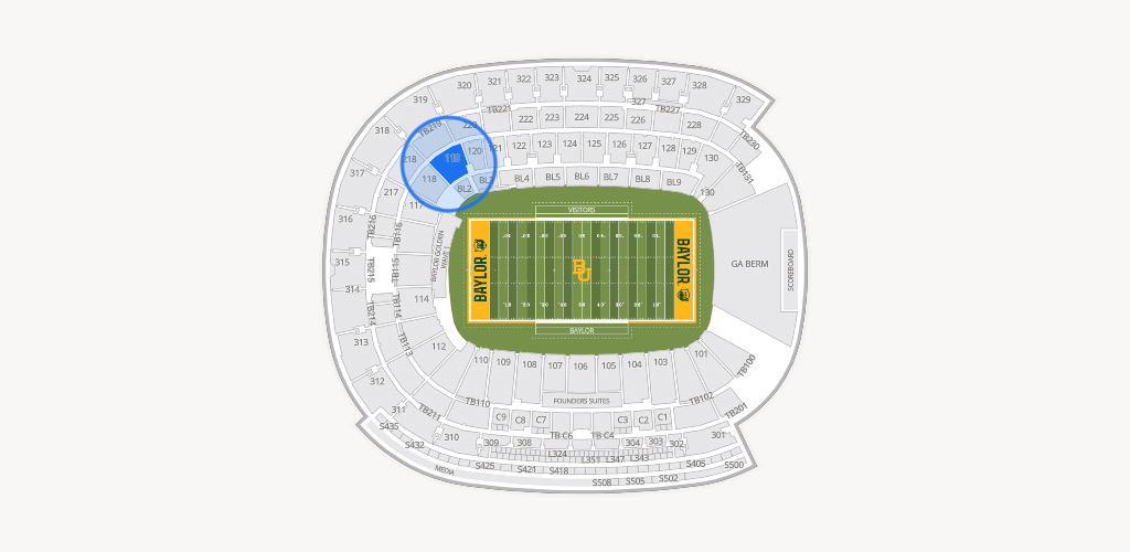 McLane Stadium Seating Chart