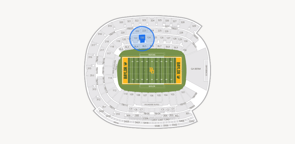 McLane Stadium Seating Chart
