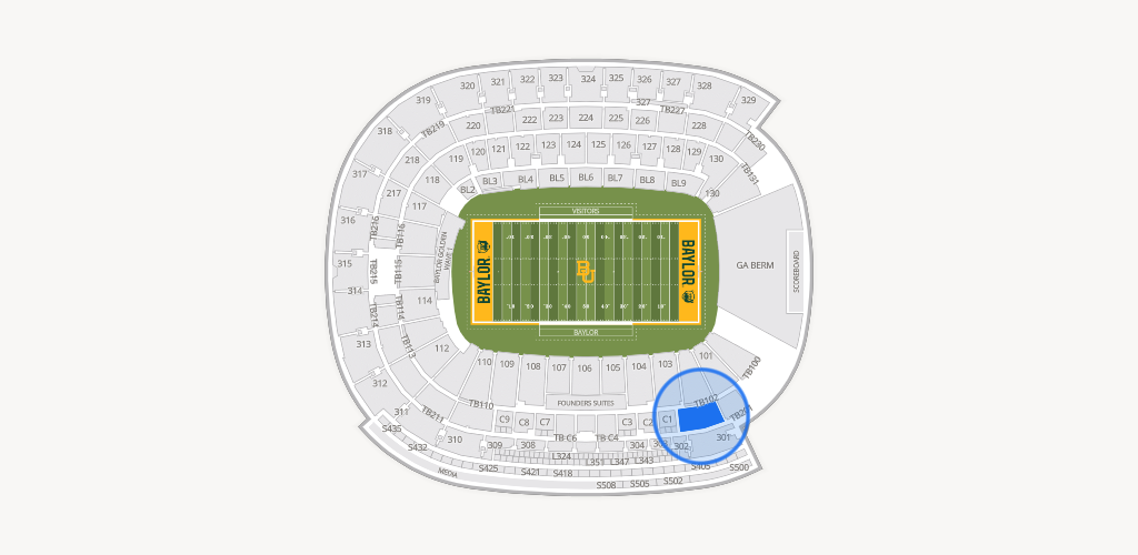 McLane Stadium Seating Chart