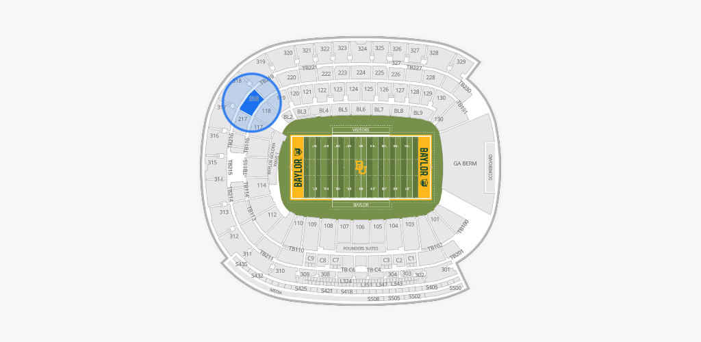 McLane Stadium Seating Chart