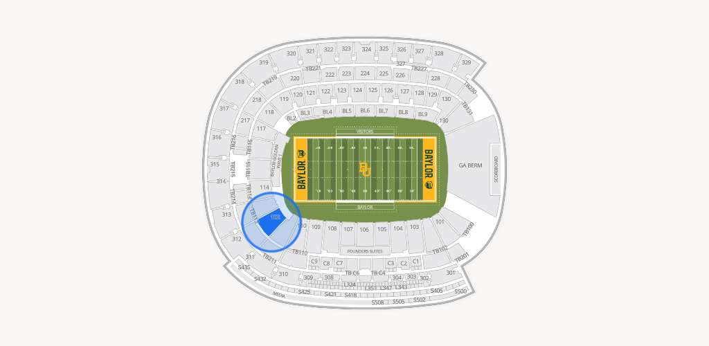 McLane Stadium Seating Chart