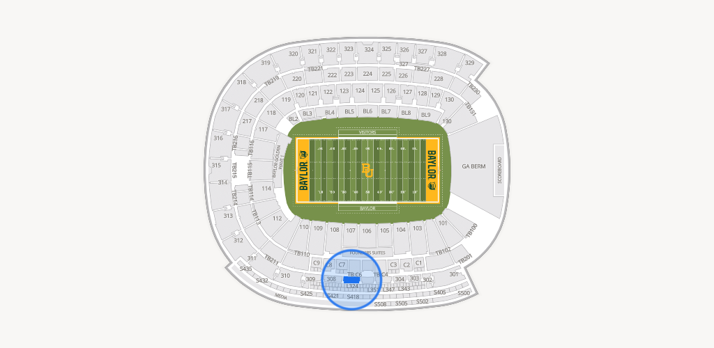 McLane Stadium Seating Chart