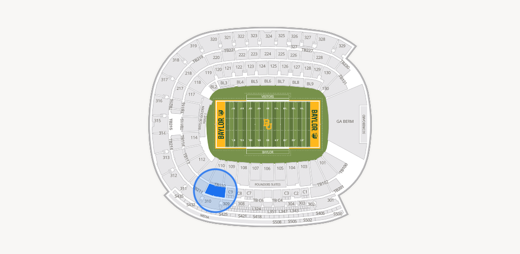 McLane Stadium Seating Chart