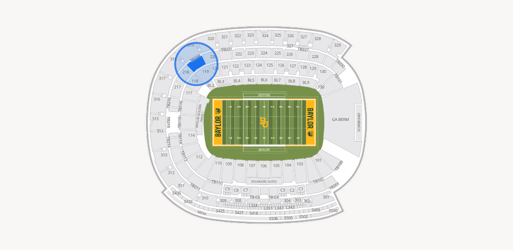McLane Stadium Seating Chart