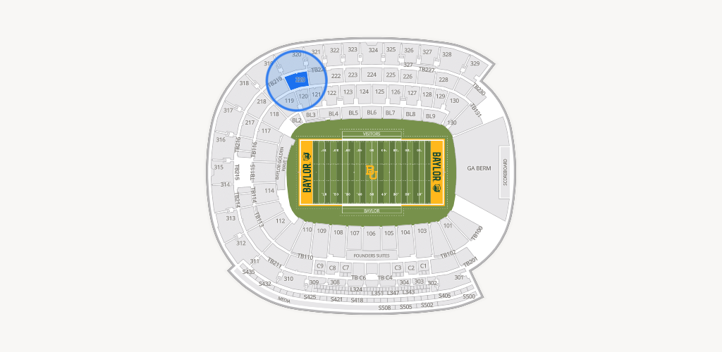 McLane Stadium Seating Chart