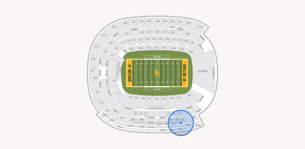McLane Stadium Seating Chart