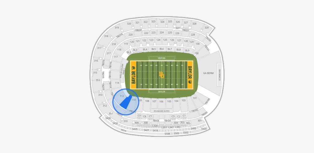 McLane Stadium Seating Chart