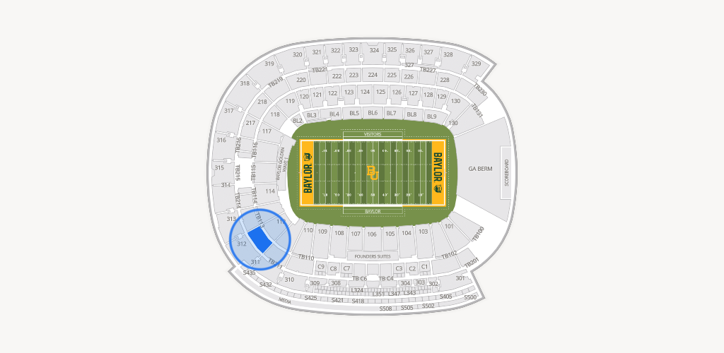 McLane Stadium Seating Chart