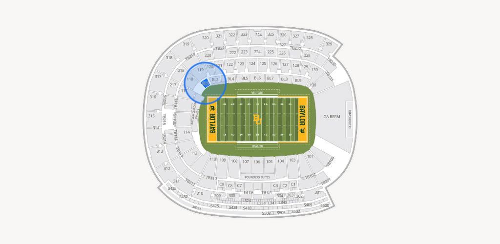 McLane Stadium Seating Chart
