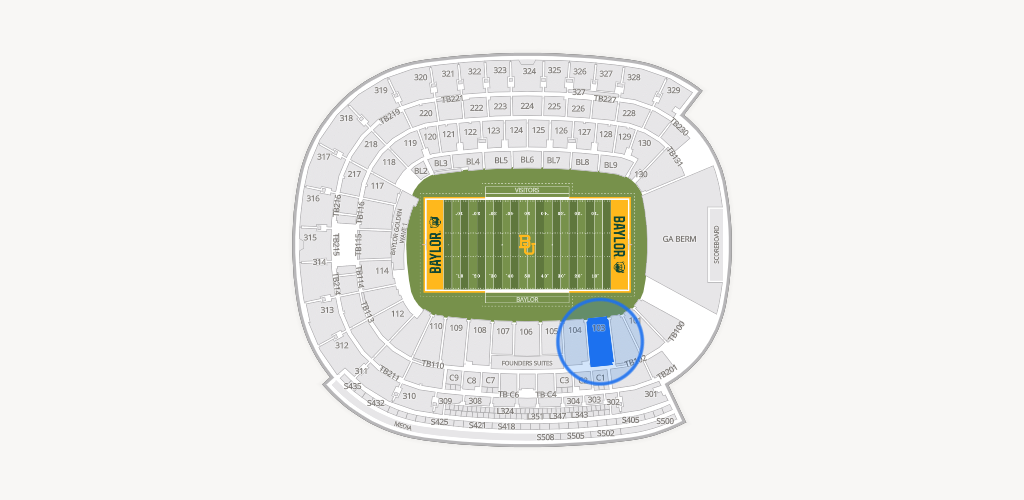 McLane Stadium Seating Chart