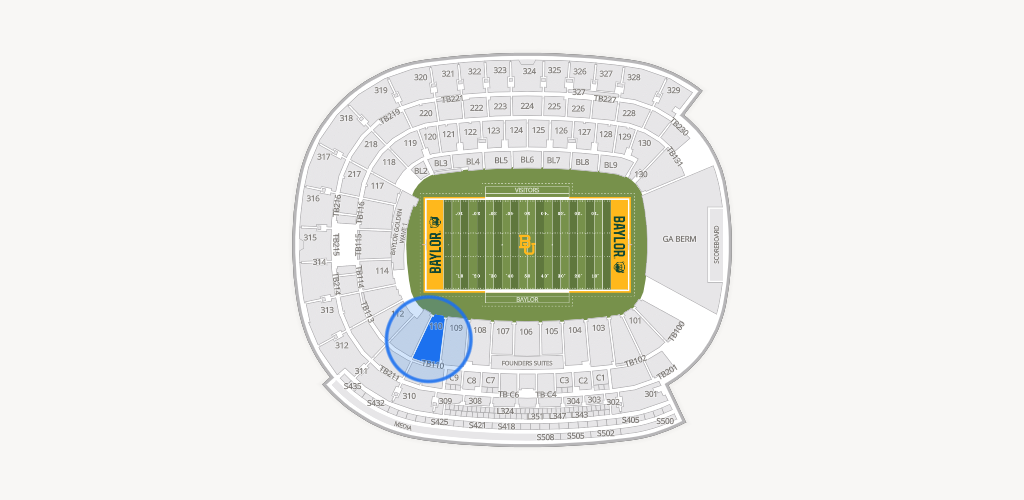 McLane Stadium Seating Chart