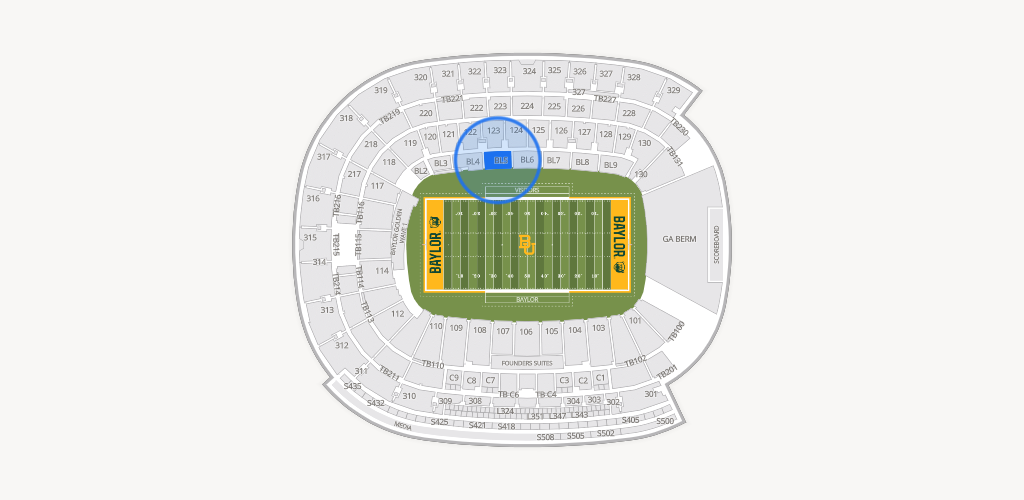McLane Stadium Seating Chart