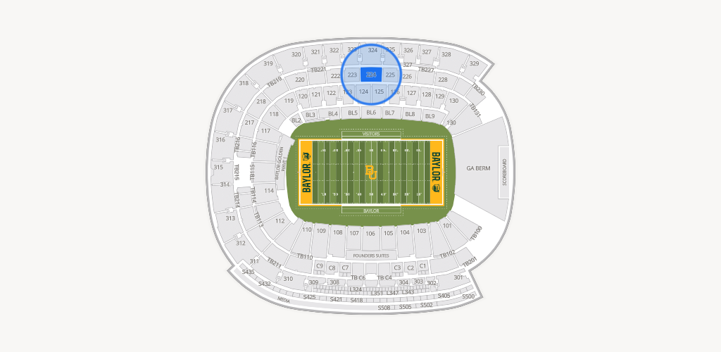 McLane Stadium Seating Chart