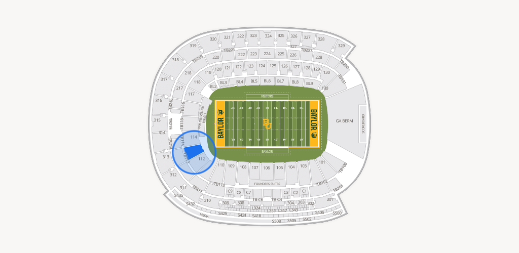 McLane Stadium Seating Chart